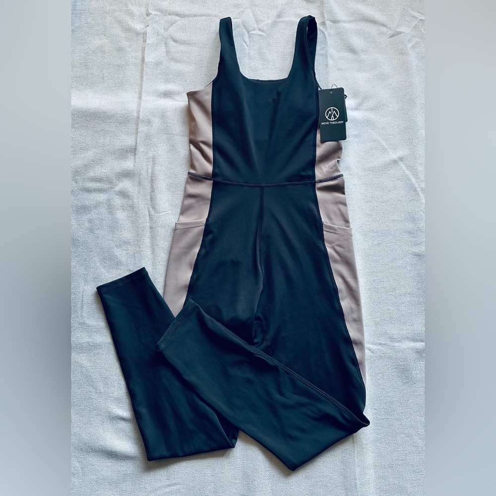 Move Theology Colorblock Bodysuit New